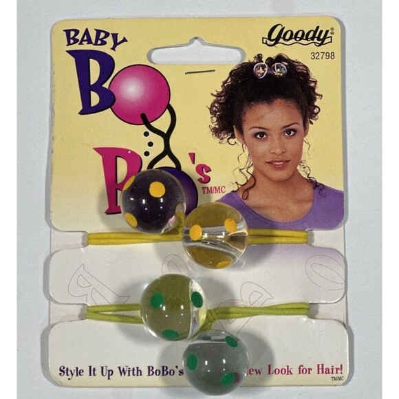 Vintage 90s Goody‎ Baby Bo Bo's Hair Tie Ponytailers NOS Deadstock - Picture 1 of 2